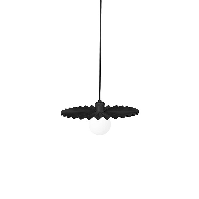 Metalowa lampa Omega czarna 35cm